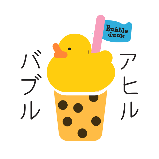 Cup of Boba Tea Duck by Samefamilia