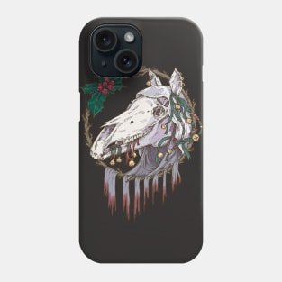 Mari Lwyd Winter Ghost Horse Phone Case