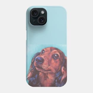 Dachshund Fine Art Painting Phone Case