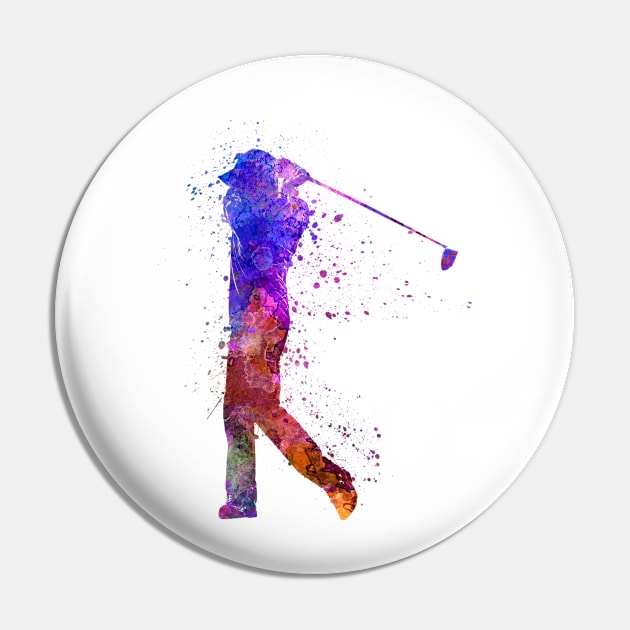 man golfer swing silhouette Pin by PaulrommerArt