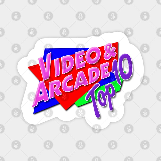 Video & Arcade Top 10 Magnet by Studio Marimo