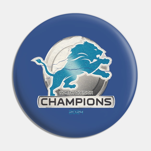 Nfc North Division Champions 2024 Detroit Pin by Sanja Sinai Art