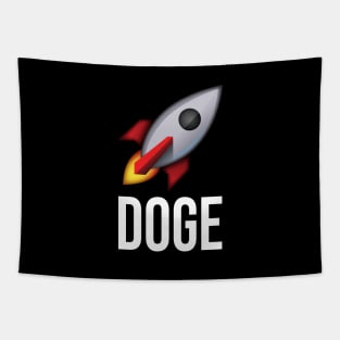 Doge Rocket Tapestry