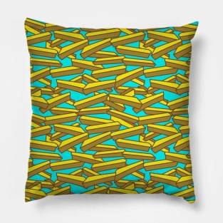 French Fries Fast Food Pattern Pillow