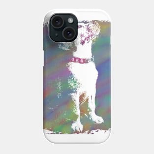 Watercolor Cool dog Phone Case