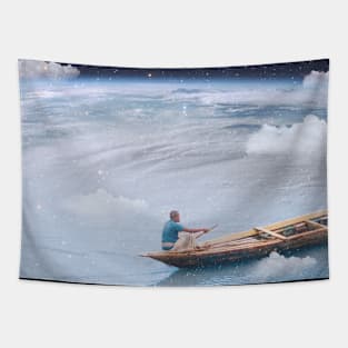 Space Kayaking Tapestry