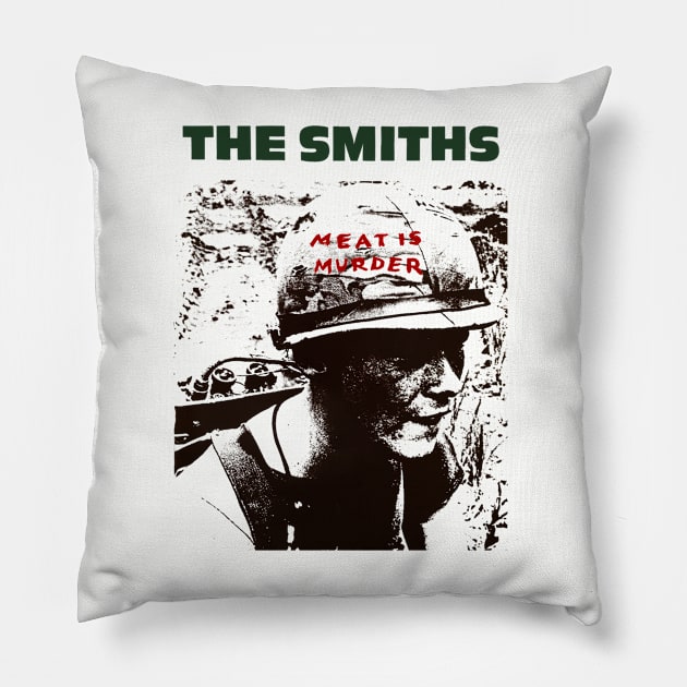 Meat is Murder Pillow by Pradipta Art