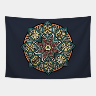 Khamsa Mandala Tapestry