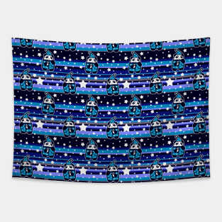 Bedtime Panda Star Stripes Pattern Tapestry