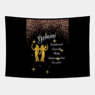 Gemini Zodiac Sign Astrology Tshirt Tapestry