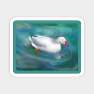 Swimming Duck Magnet