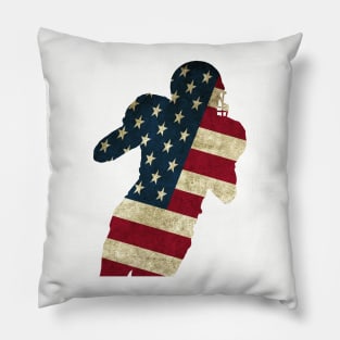 American Flag Gridiron Player Pillow