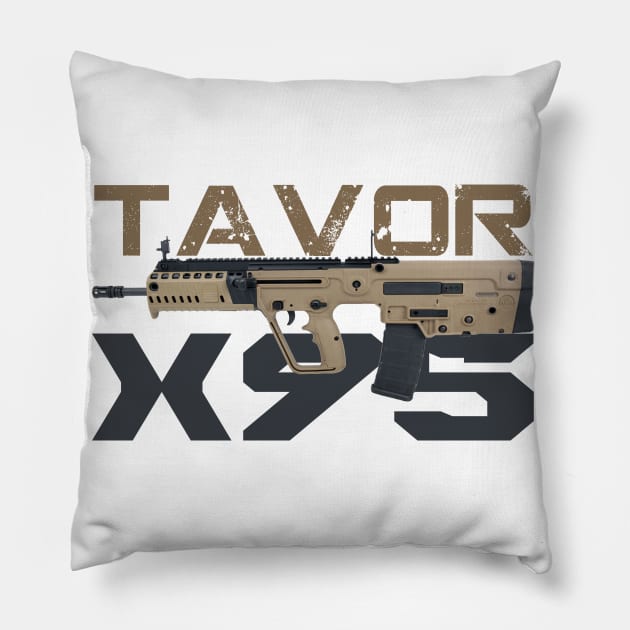 Rifle Tavor X95 Pillow by Aim For The Face