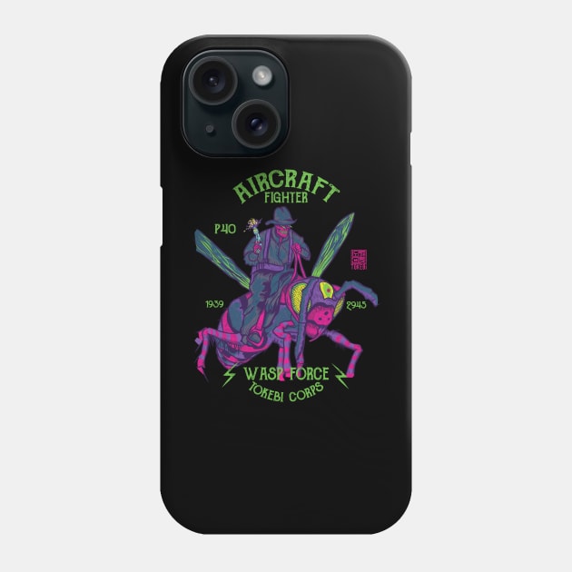 Wasp Rider Cowboy Skull Phone Case by TOKEBI