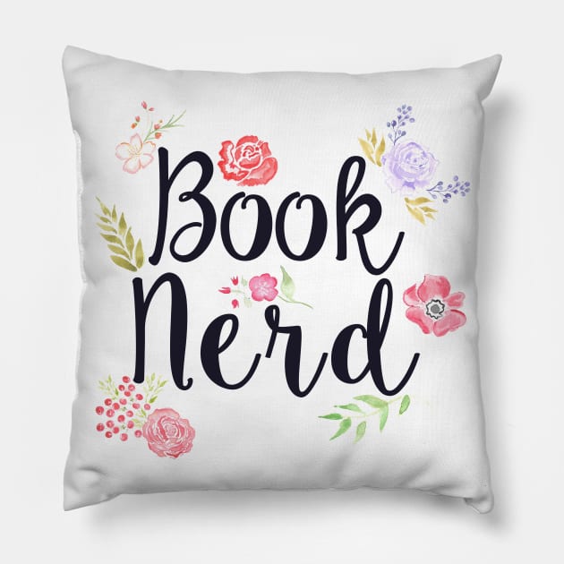 Book Nerd Pillow by rainilyahead