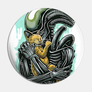 Alien and cat 88045 Pin