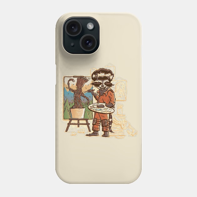 Happy Little Groots Phone Case by TaylorRoseMakesArt