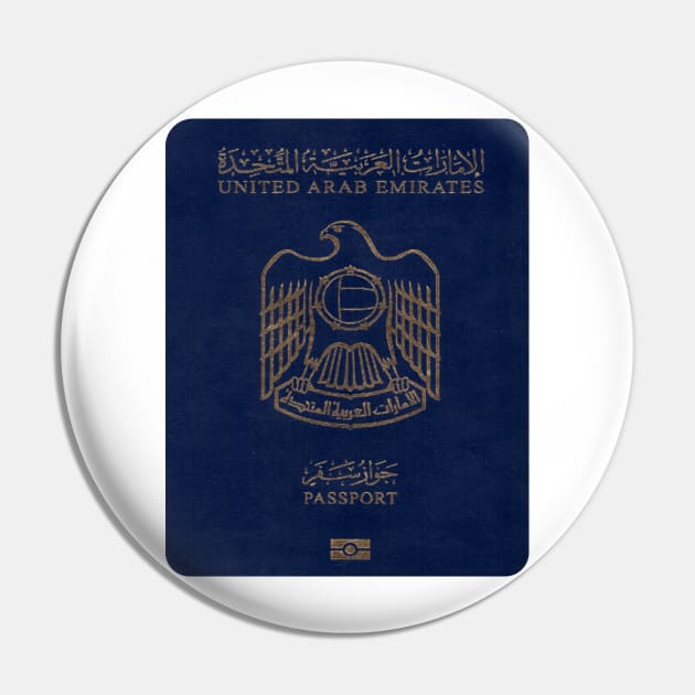 United Arab Emirates Passport Cover Pin by Islanr