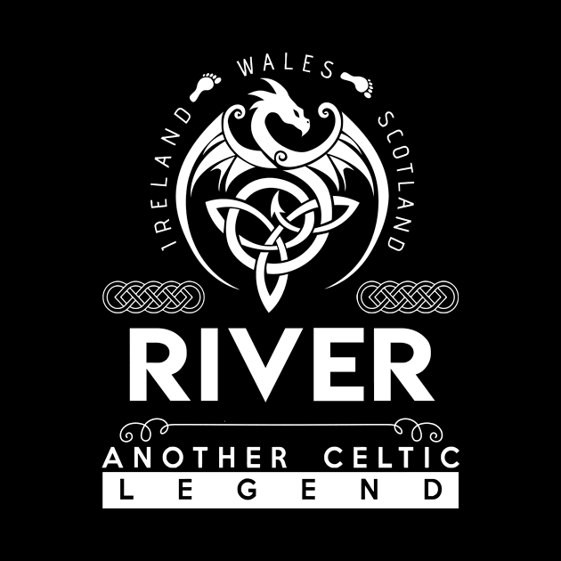 River Name T Shirt - Another Celtic Legend River Dragon Gift Item by harpermargy8920