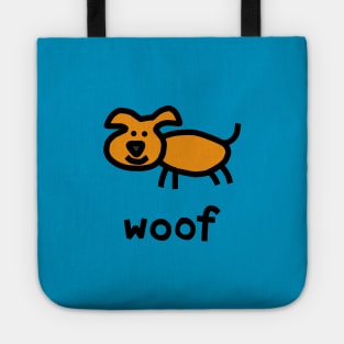 Dog says Woof for Kids Tote