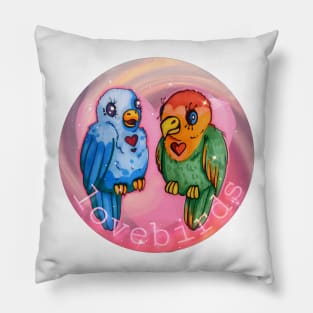 Lovebird Pair Pillow