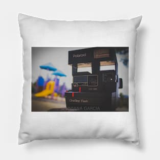 Vintage Polaroid Camera Pillow