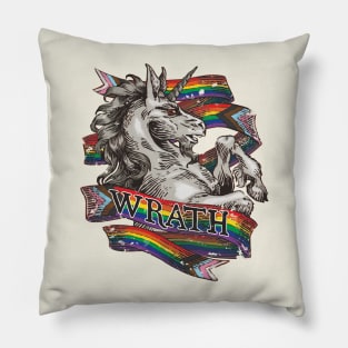 Wrath Unicorn – LGBTQ Pride Flag Pillow