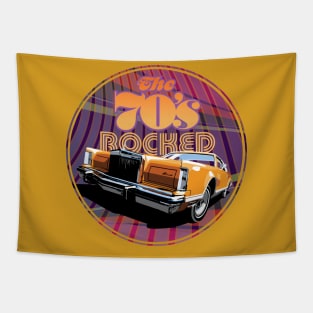 The 70s Rocked Lincoln Continental Tapestry