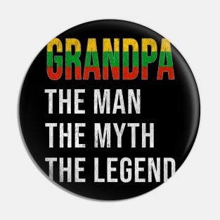 Grand Father Lithuanian Grandpa The Man The Myth The Legend - Gift for Lithuanian Dad With Roots From  Lithuania Pin