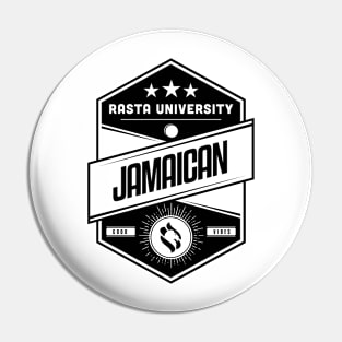 Rasta University Jamaican Good Vibes Reggae Pin