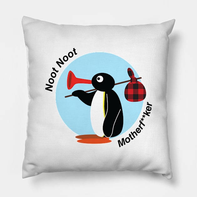 Pingu - Noot Noot, Mofo Pillow by stickerfule