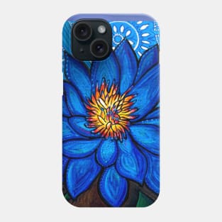 Voice: Throat Chakra Blue Lotus Meditation Phone Case