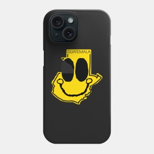 Guatemala Happy Cartoon Map Face Phone Case