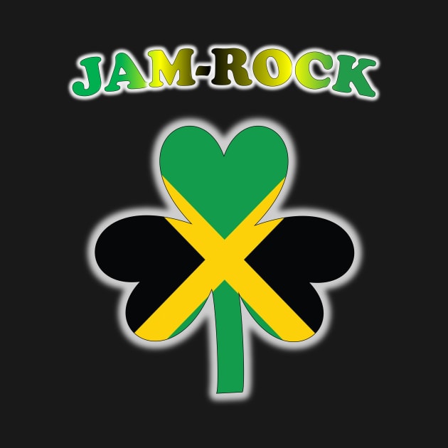 Jamrock - Cool Jamaican Shamrock by Pro Melanin Brand