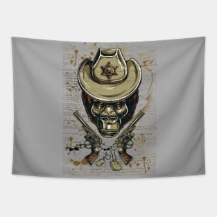 Sheriff Monkey Tapestry