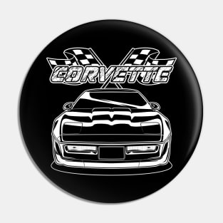 Corvette (White Print) Pin