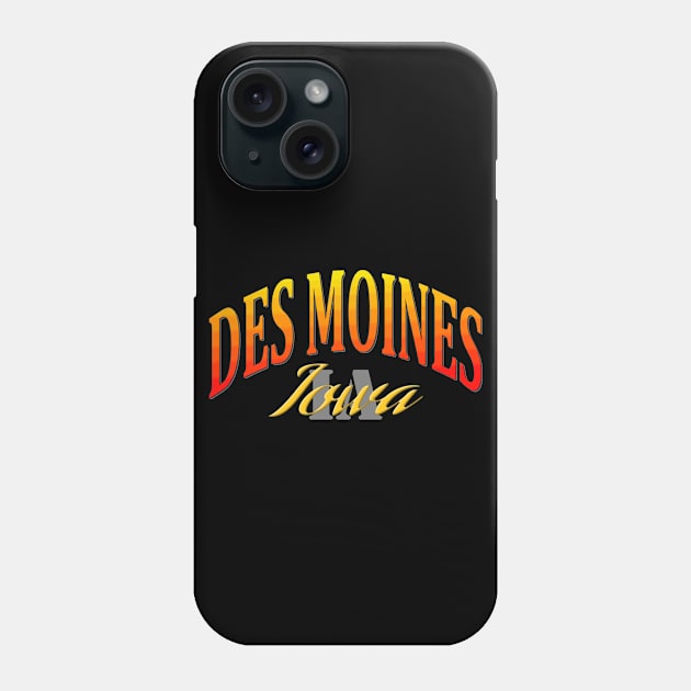 City Pride: Des Moines, Iowa Phone Case by Naves