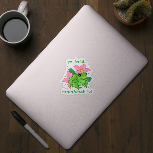 cute frog tower 3 little fat toads friends team fu' Sticker