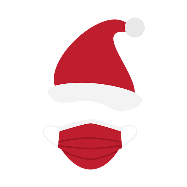 Red Santa hat and face mask by sigdesign