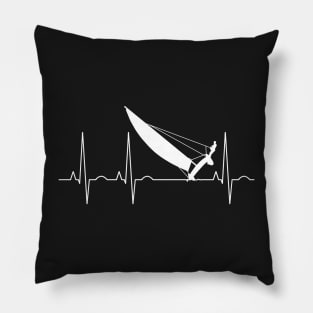 Heartbeat - catamaran Pillow