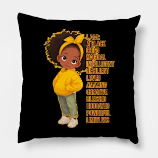Limitless Black Girl Pillow