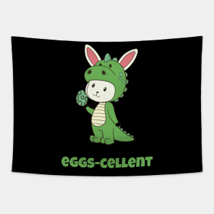 Eggs Cellent Easter T Rex Dinosaur Eggcellent Shirt For Kids T-Shirt Tapestry