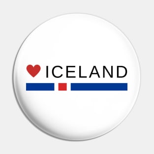 LOVE Iceland Pin