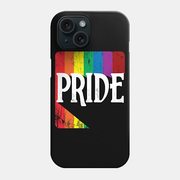 LGBT - Gay Pride - Retro Style Rainbow Phone Case by Lumio Gifts