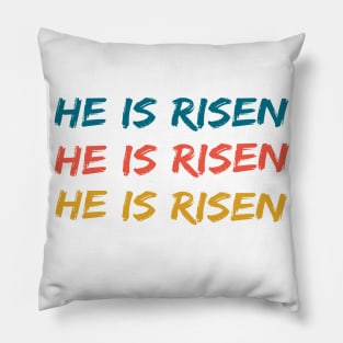 He Is Risen Cool Inspirational Easter Christian Pillow