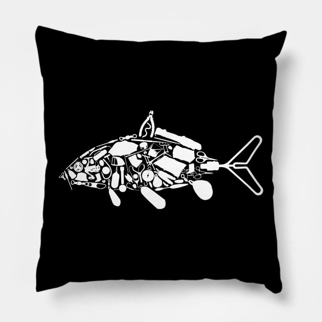 Carpy Diem Pillow by everyplatewebreak