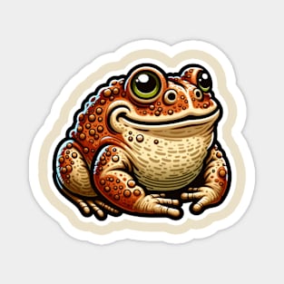 Mr. Toad Kawaii Graphic Splash of Forest Frolics and Underwater Whimsy! Magnet