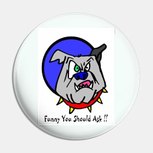 Comic Animation Abstract Bulldog Pop Art Print Pin