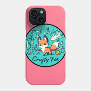 Cute Funny Fox Lover Quote - Crafty Fox Animal Lover Phone Case