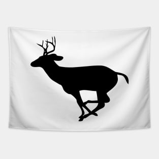 Deer Hunter - Deer running  silhouette Tapestry